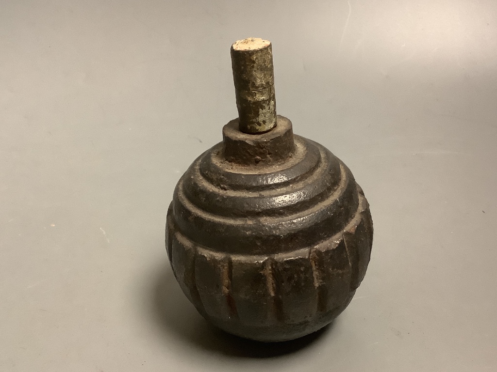 An inert German WWI Angel grenade. Please note - only available to UK buyers. Collection only - postage not available.